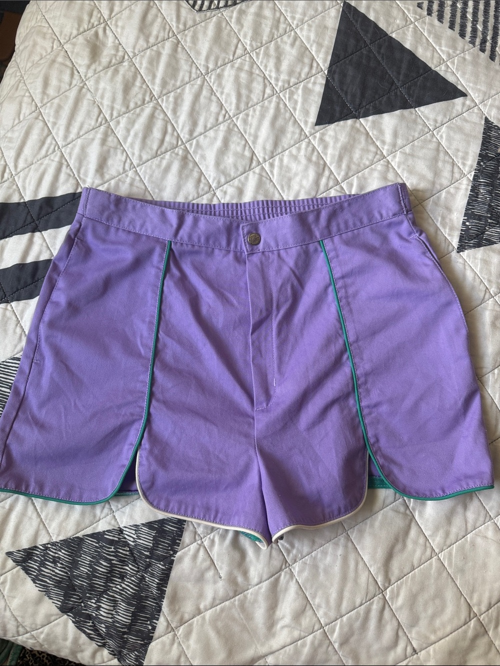 RARE vintage Jantzen Lavender Athletic Skort with Teal Trim